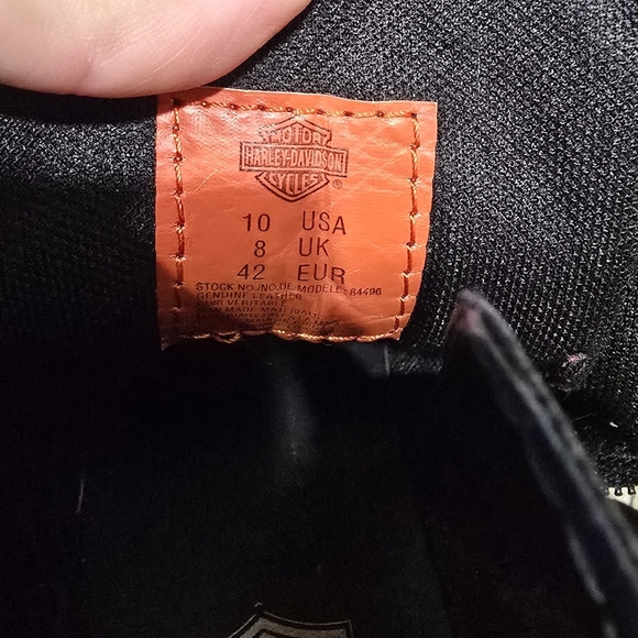 Harley Davidson Women's Size 10 Tracey Black 4 Inch Motorcycle Boots  D84496 - Picture 7 of 7